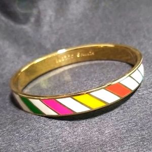 Kate Spade Flying Colors Bracelet Rainbow Stripes Idiom Collection